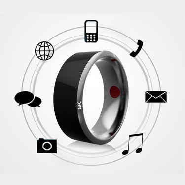 Smart Ring Wearable Device Multifunctional Black High-Tech - NovexaTech